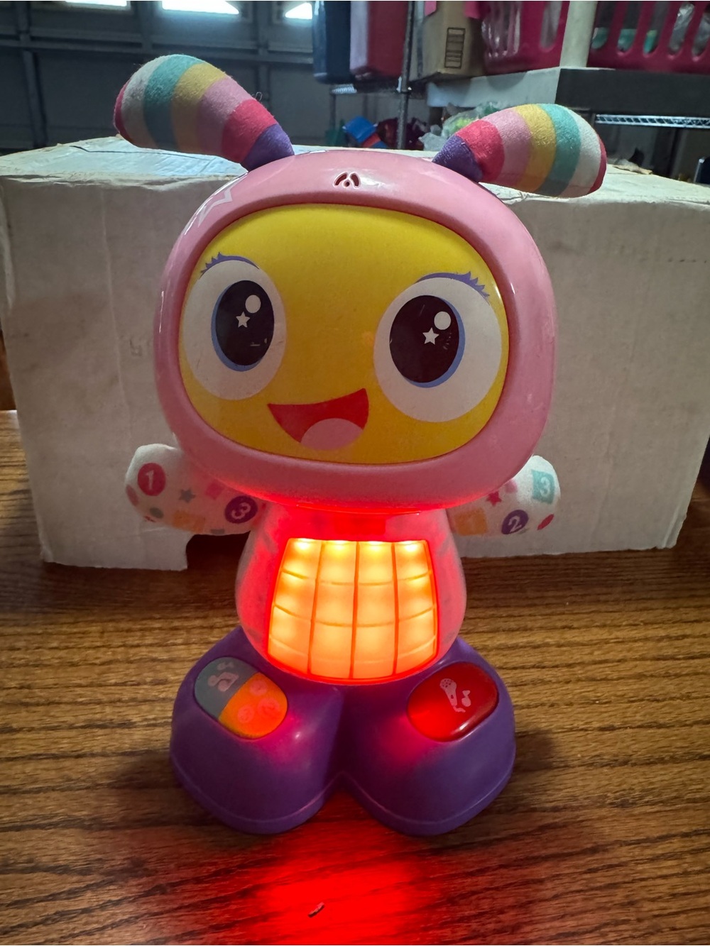 Fisher price Cute Light-Up Learning Bug Toy - Pink and Yellow